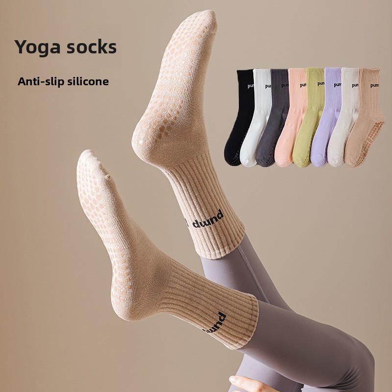 Yoga Dance & Fitness Center Llc - Women Mid Tube Yoga Socks Anti