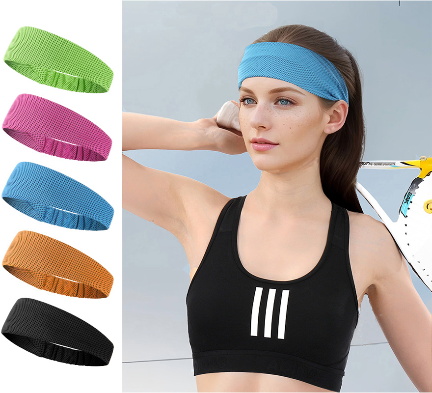 Stretch Strap Yoga - Cooling Sports Headband Women Men Elastic