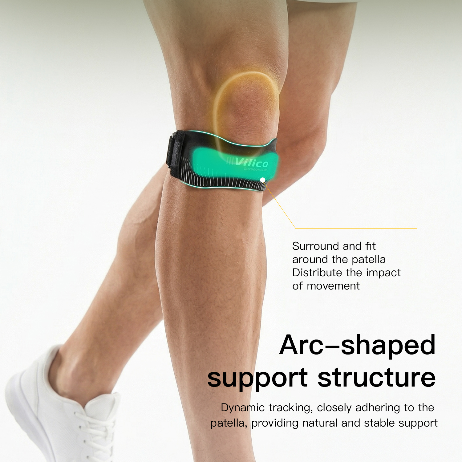 Knee Sleeve Compression - 1PC Copper Knee Brace for Arthritis
