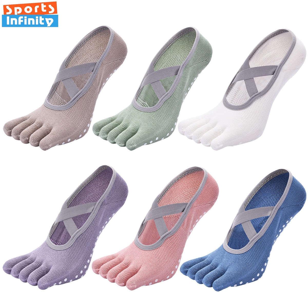 Yoga Dance & Fitness Center Llc - Women's Strap Five Finger Anti Slip