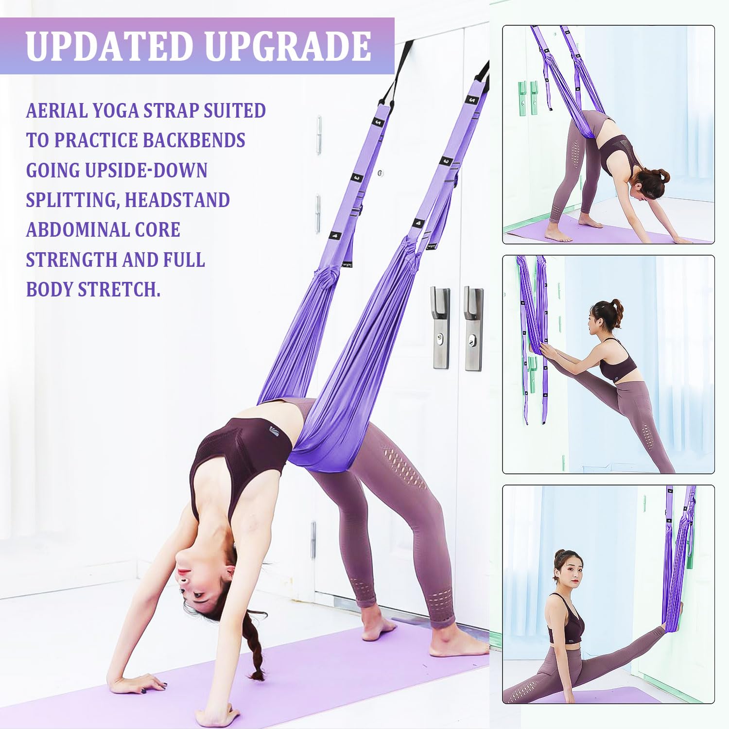 Adjustable Door Aerial Yoga St - مراجعة Stretch Strap Yoga وسعره