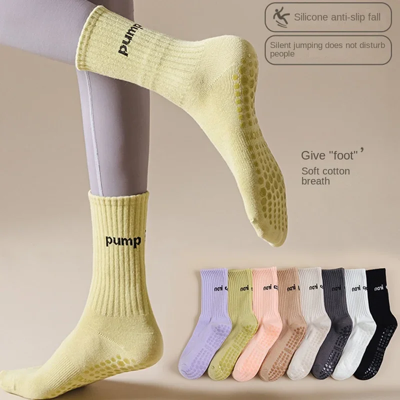 Women Mid Tube Yoga Socks Anti - مراجعة Yoga Dance & Fitness Center Llc وسعره