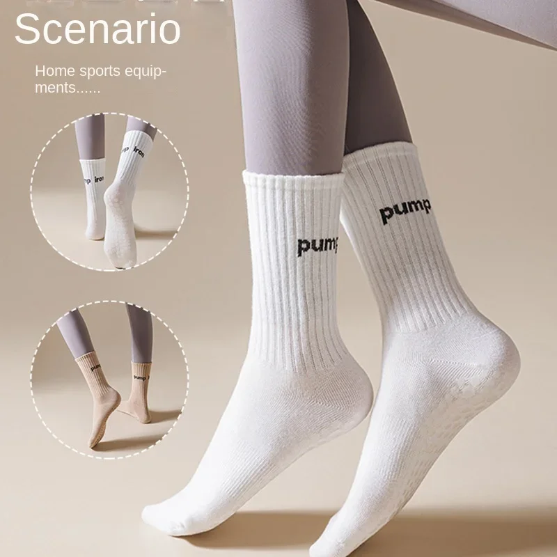 Women Mid Tube Yoga Socks Anti - مراجعة Yoga Dance & Fitness Center Llc وسعره