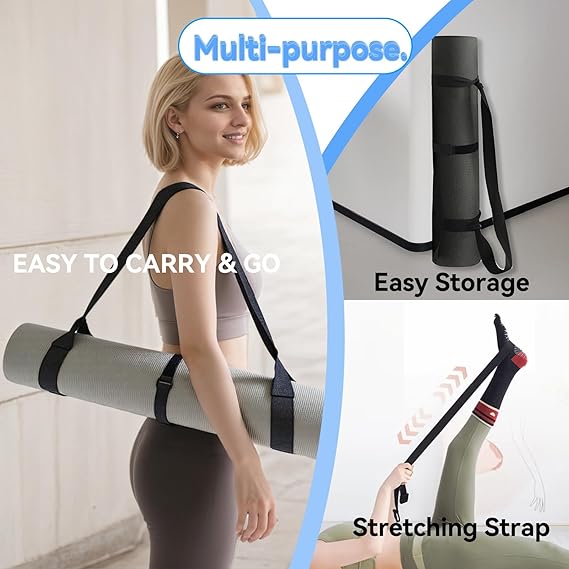 Adjustable Yoga Mat Strap Carr - مراجعة Thick Yoga Mat وسعره