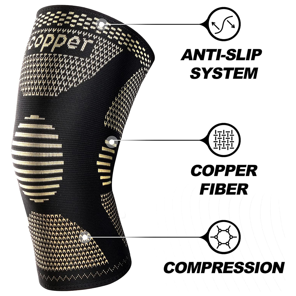 2Pcs Copper Knee Brace for Art - مراجعة Knee Sleeve Compression وسعره