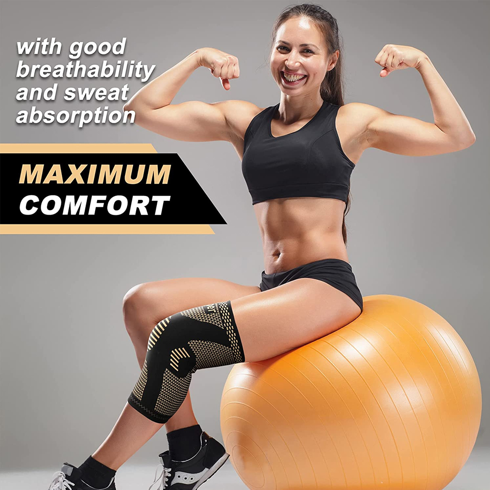 2Pcs Copper Knee Brace for Art - مراجعة Knee Sleeve Compression وسعره