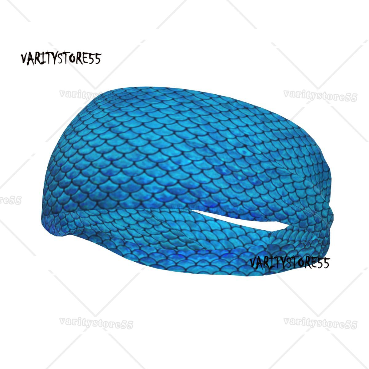 Mermaid Scales Print Elastic H - مراجعة Stretch Strap Yoga وسعره