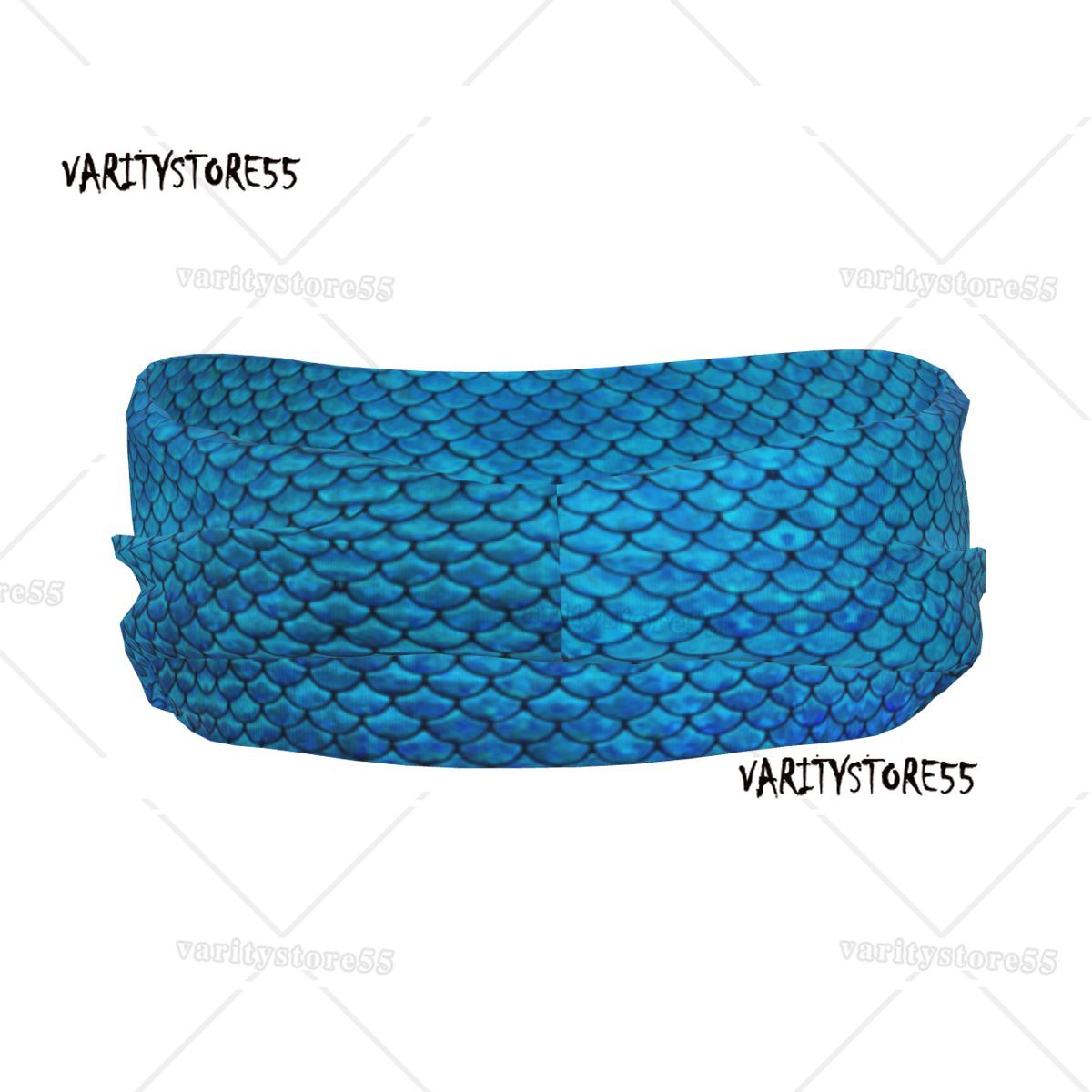 Mermaid Scales Print Elastic H - مراجعة Stretch Strap Yoga وسعره