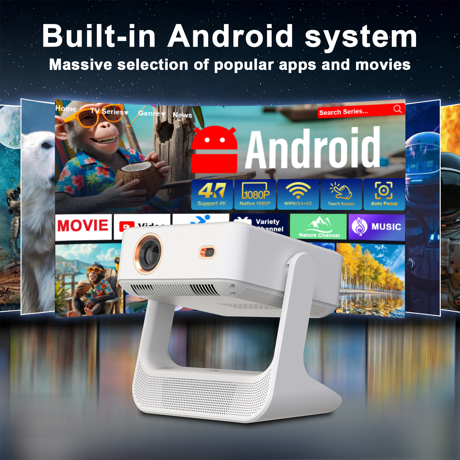 3-in-1 Tablet Projector Speake - مراجعة Yoga Fitness Video وسعره