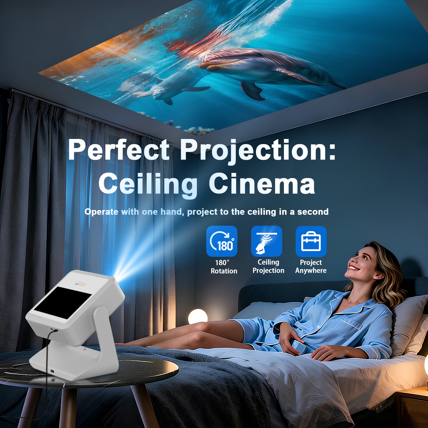 3-in-1 Tablet Projector Speake - مراجعة Yoga Fitness Video وسعره