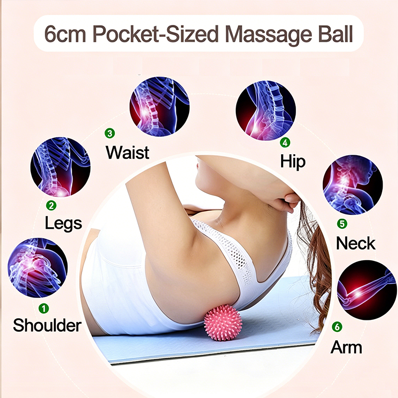 Foot Massage Ball With Spikes  - مراجعة Shoulder Massage Ball وسعره