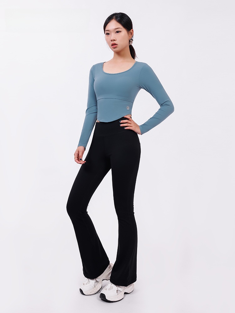 Black Long Sleeve Yoga T-Shirt - مراجعة Yoga Fitness Com وسعره