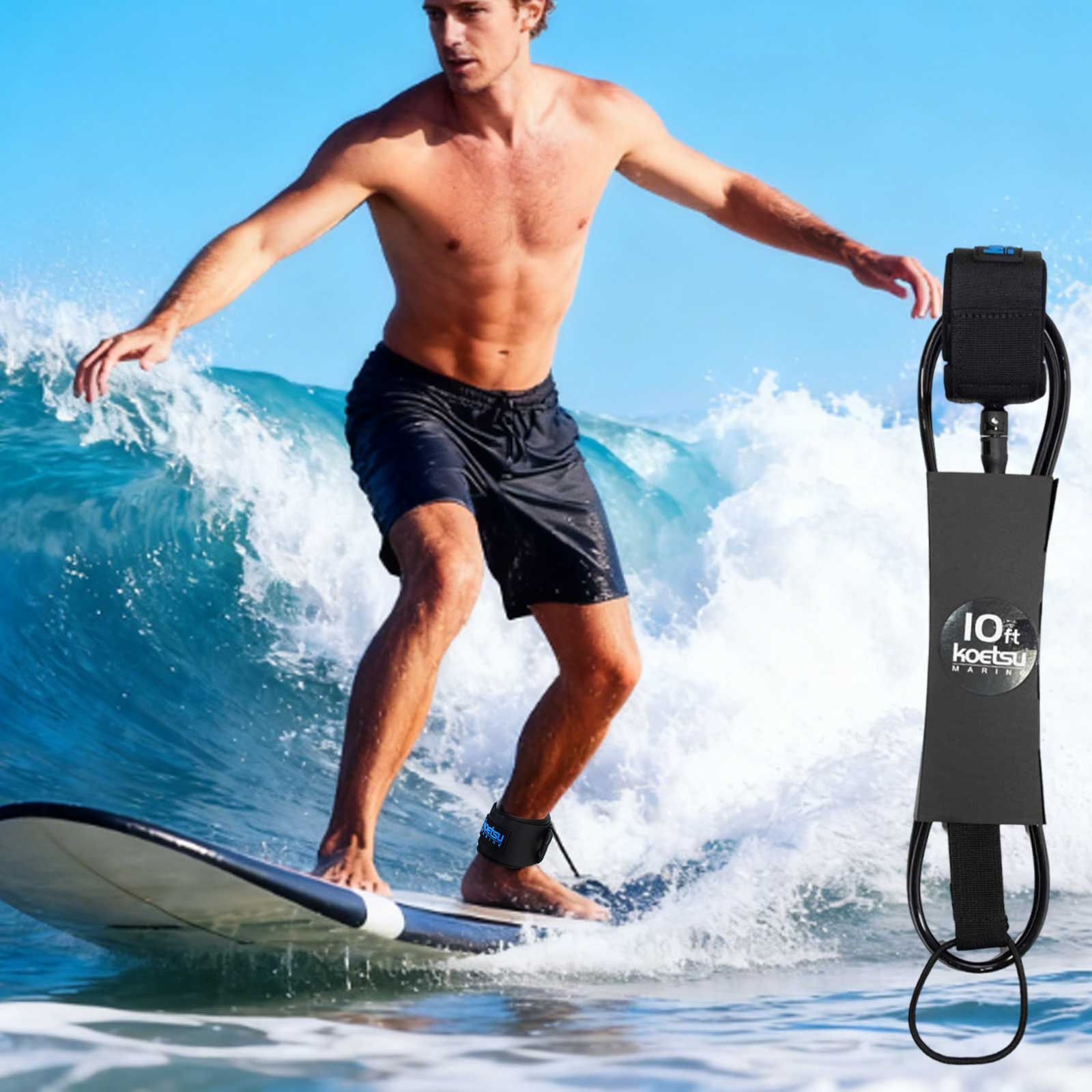 6-10ft SUP Board Surf Leg Rope - مراجعة Ankle Weights وسعره