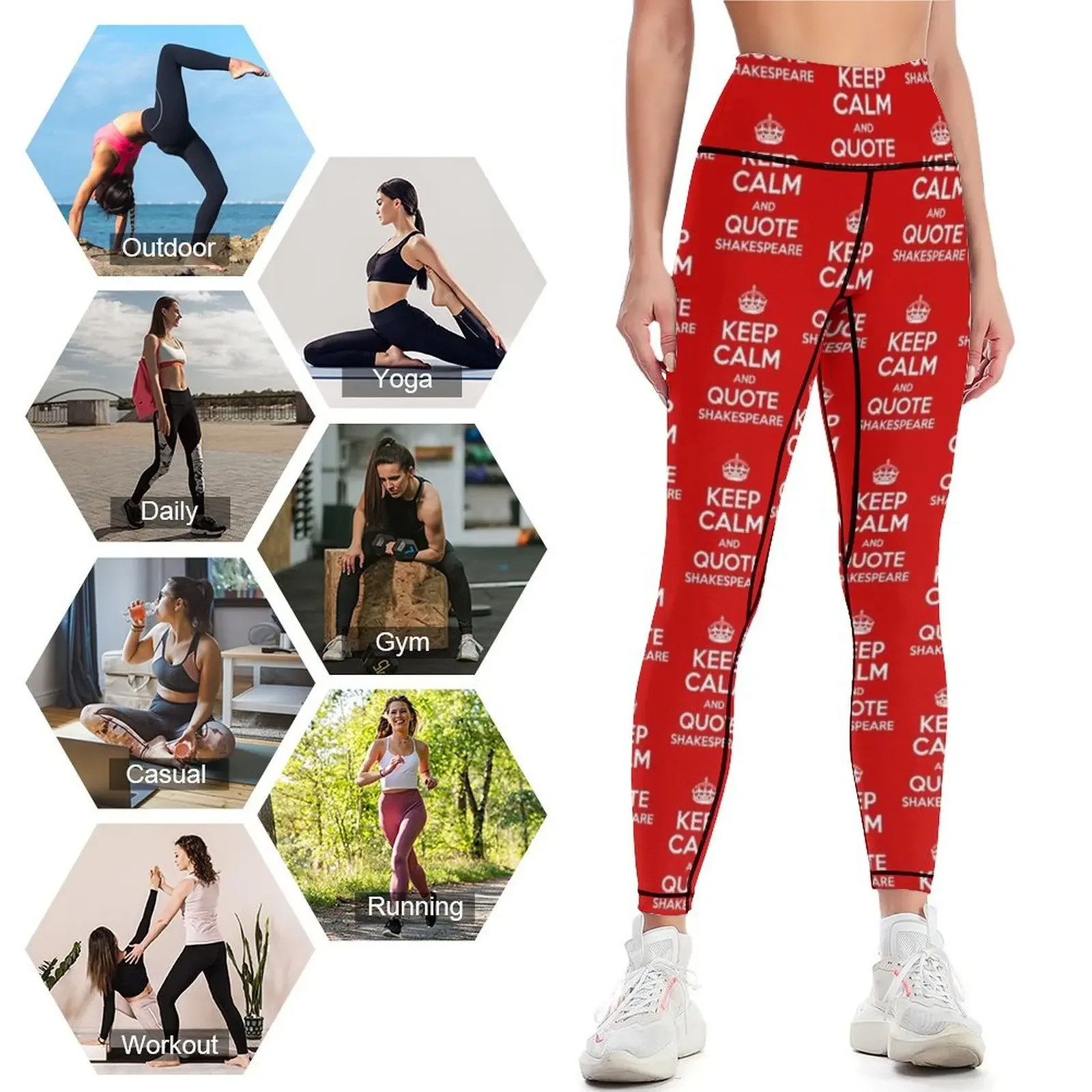 Keep Calm & Quote Shakespeare  - مراجعة Yoga Fitness Quotes وسعره