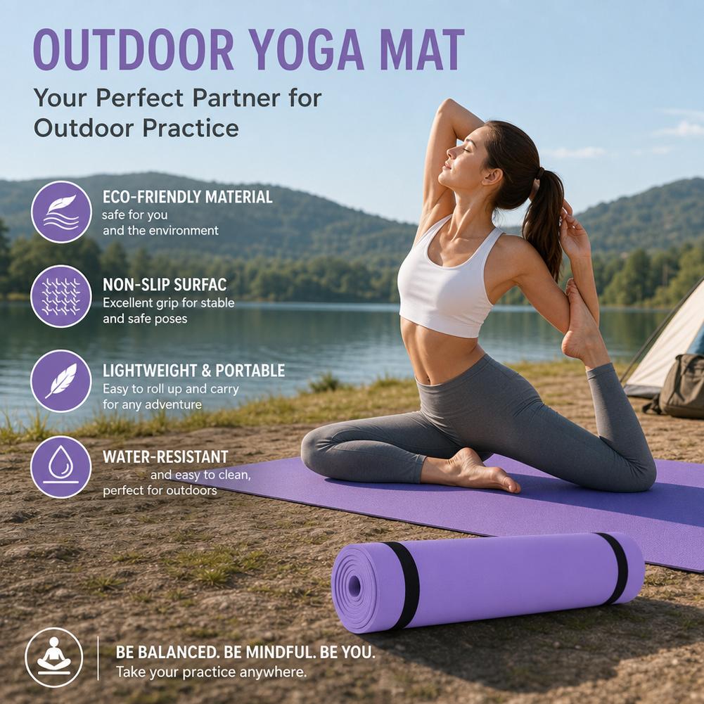 EVA Yoga Mat Anti-skid Sports  - مراجعة Thick Yoga Mat وسعره