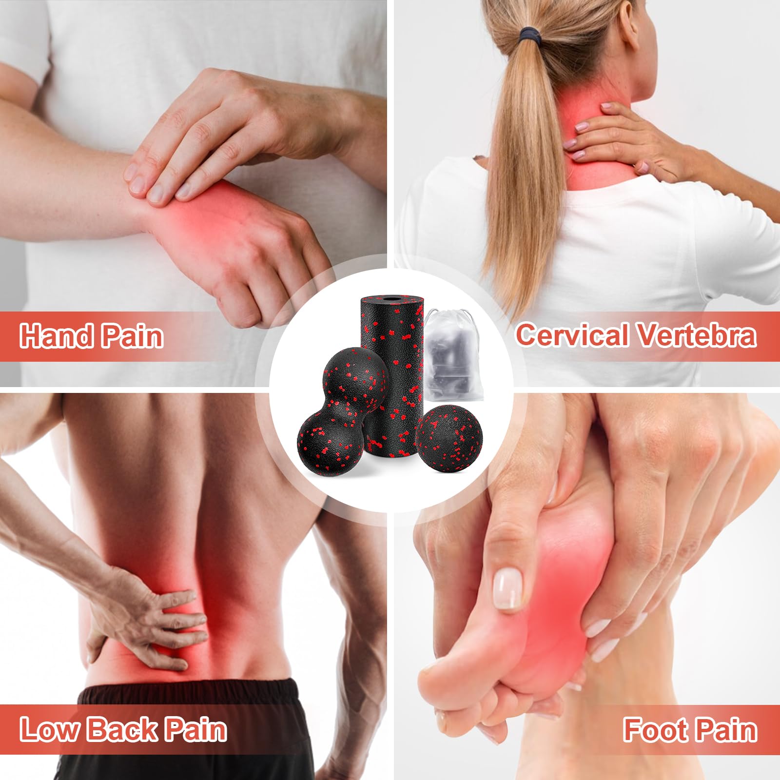 Hollow Yoga Roller Massage Pea - مراجعة Shoulder Massage Ball وسعره