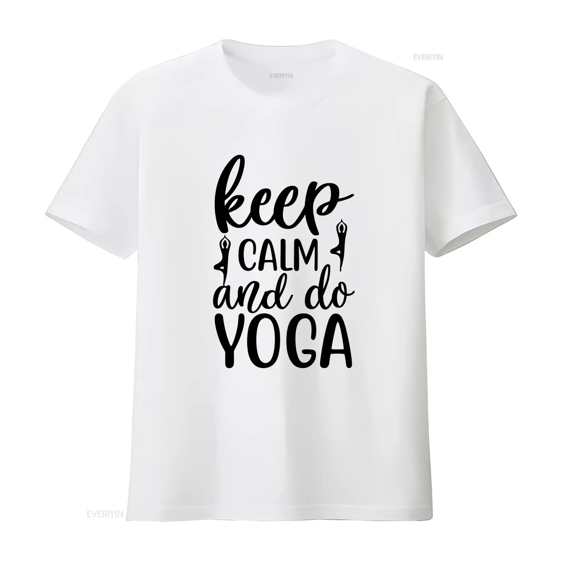 Keep Calm and Do Yoga T Shirt  - مراجعة Yoga Fitness Quotes وسعره