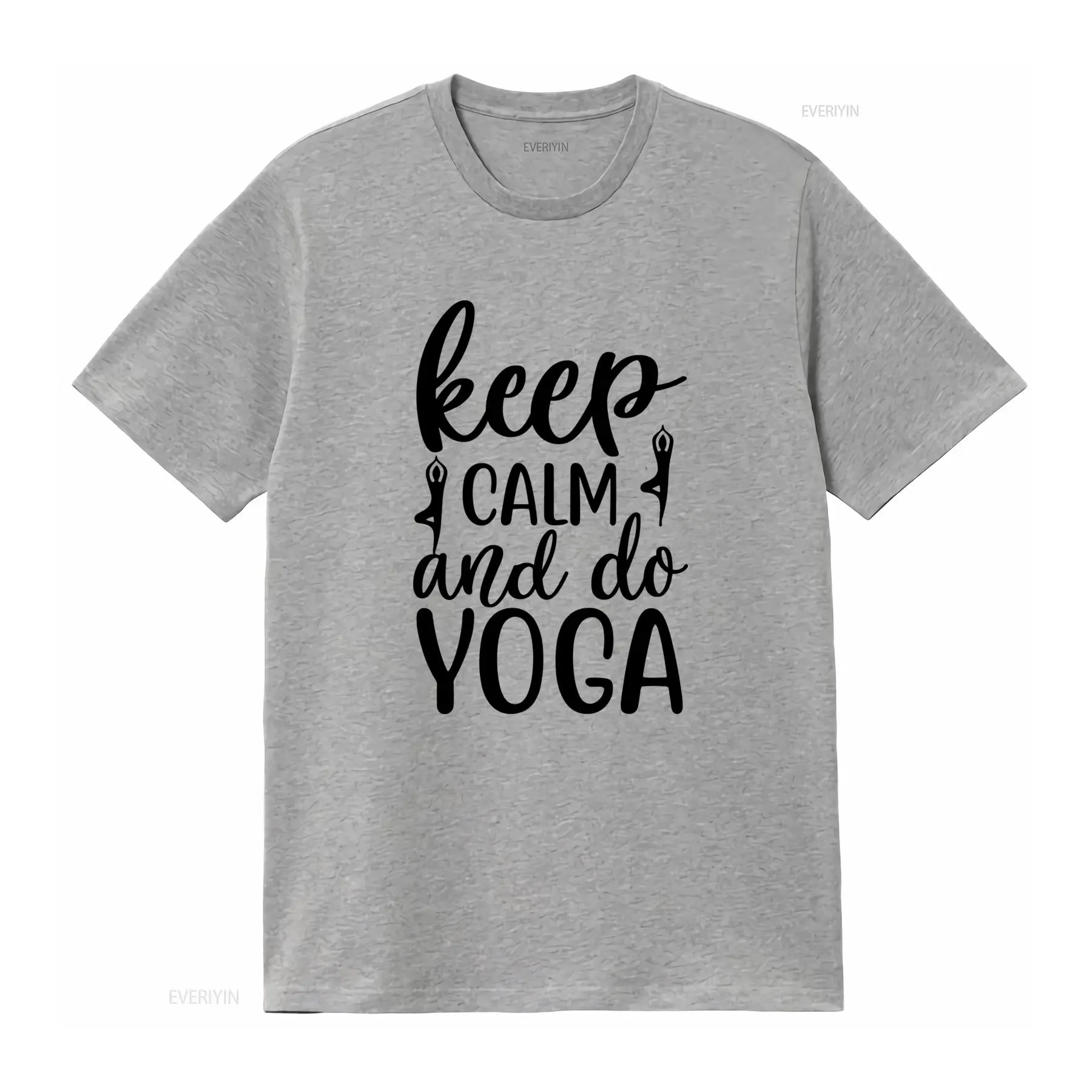 Keep Calm and Do Yoga T Shirt  - مراجعة Yoga Fitness Quotes وسعره