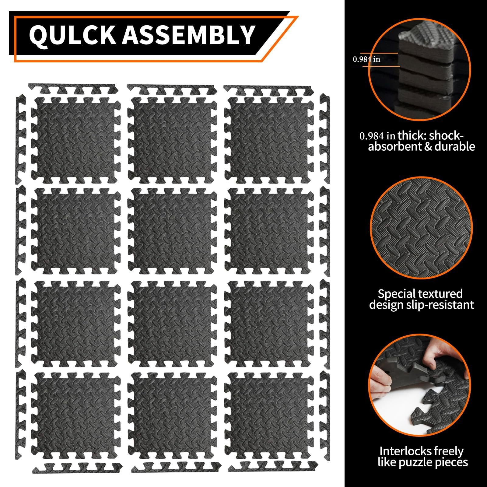 30x30x2.5CM Thickened Yoga Puz - مراجعة Thick Yoga Mat وسعره