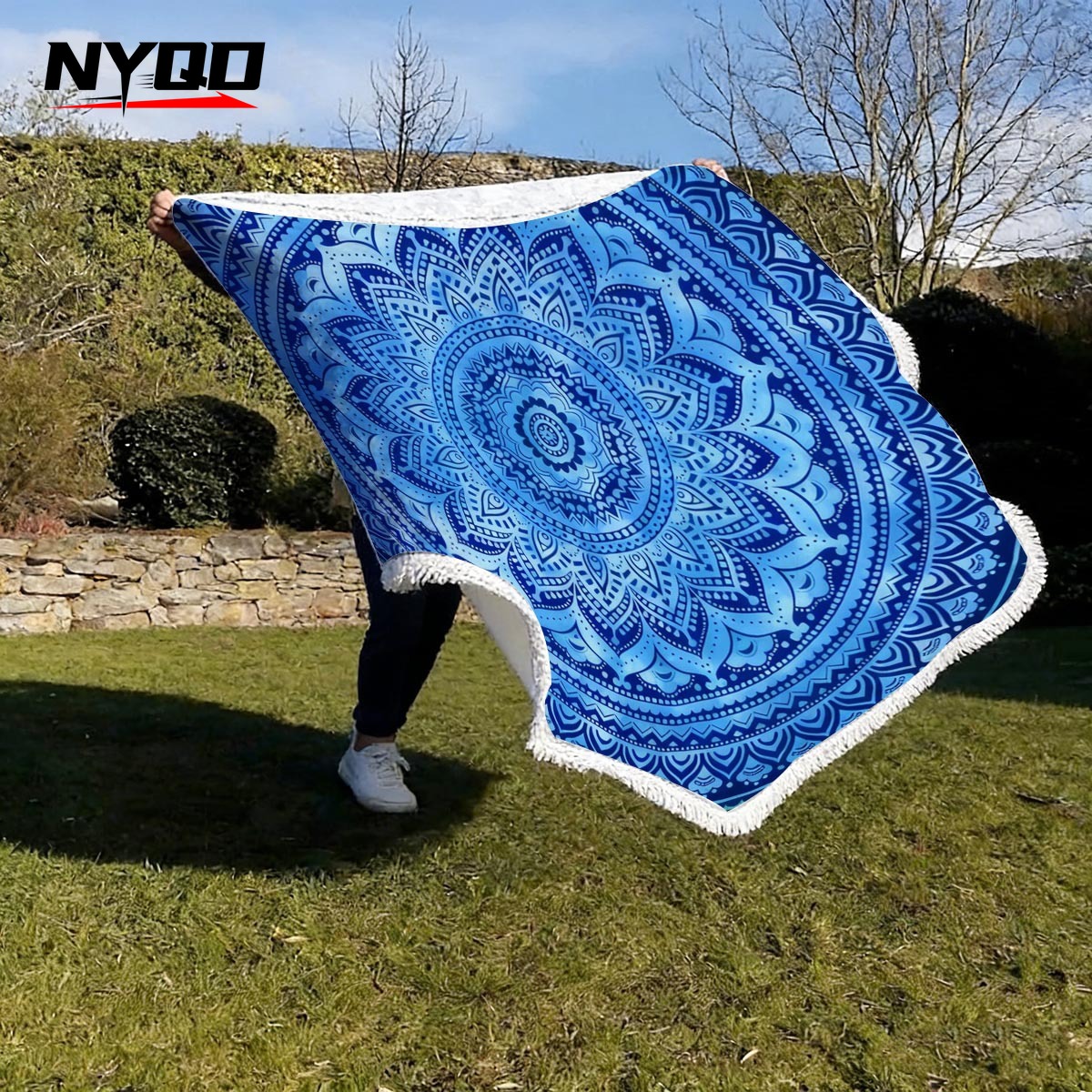 Mandala Round Beach Towels Sum - مراجعة Thick Yoga Mat وسعره