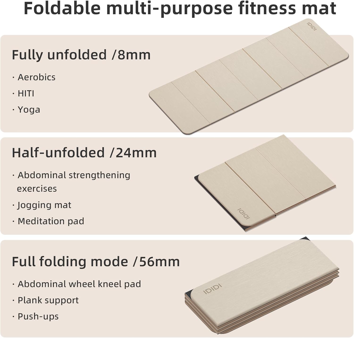 Foldable Yoga Mat Extra Thick  - مراجعة Thick Yoga Mat وسعره