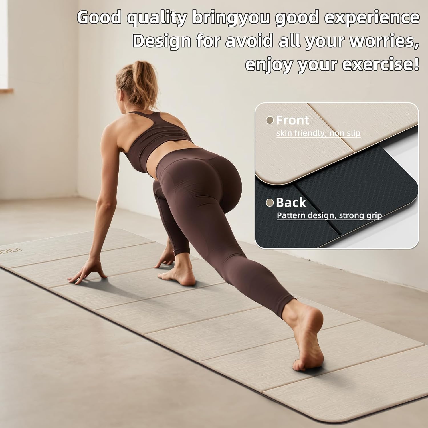 Foldable Yoga Mat Extra Thick  - مراجعة Thick Yoga Mat وسعره