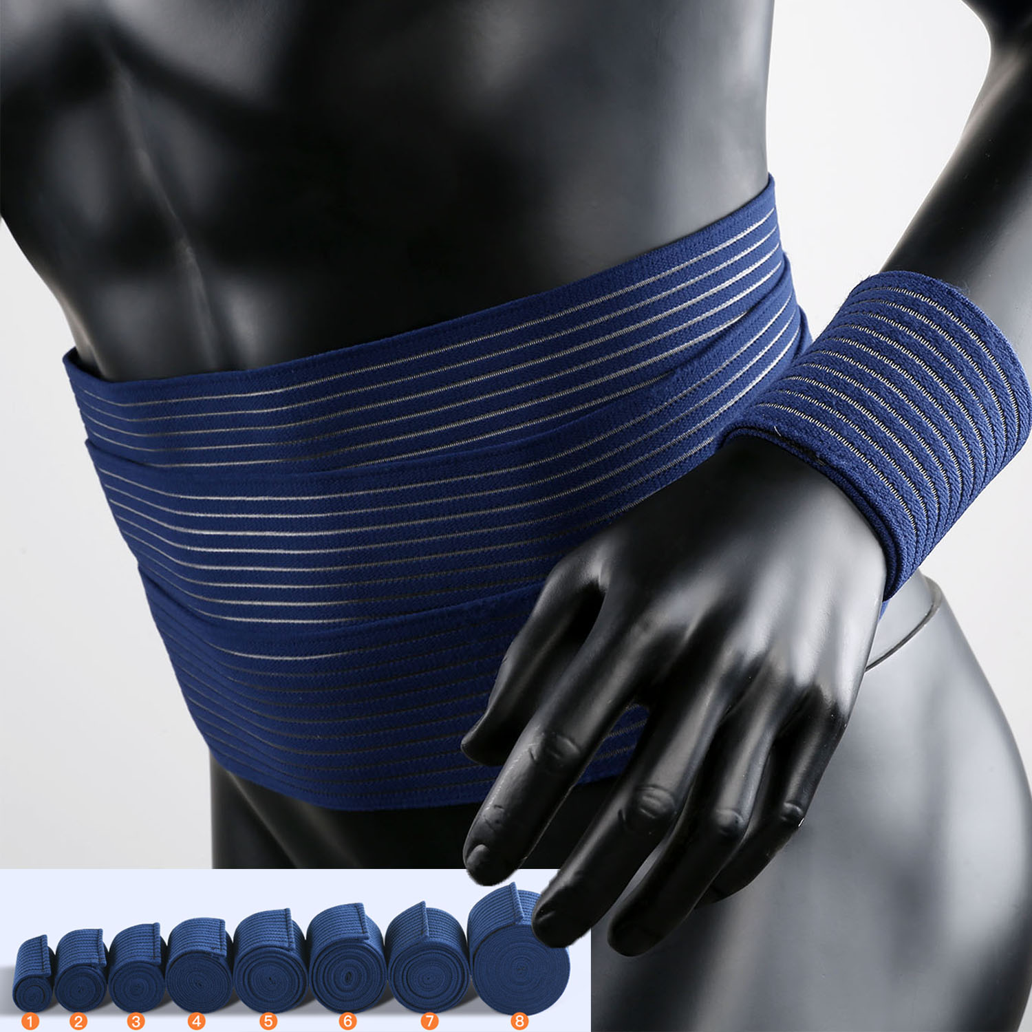 1 PC Tape Compression Bandage  - مراجعة Knee Sleeve Compression وسعره