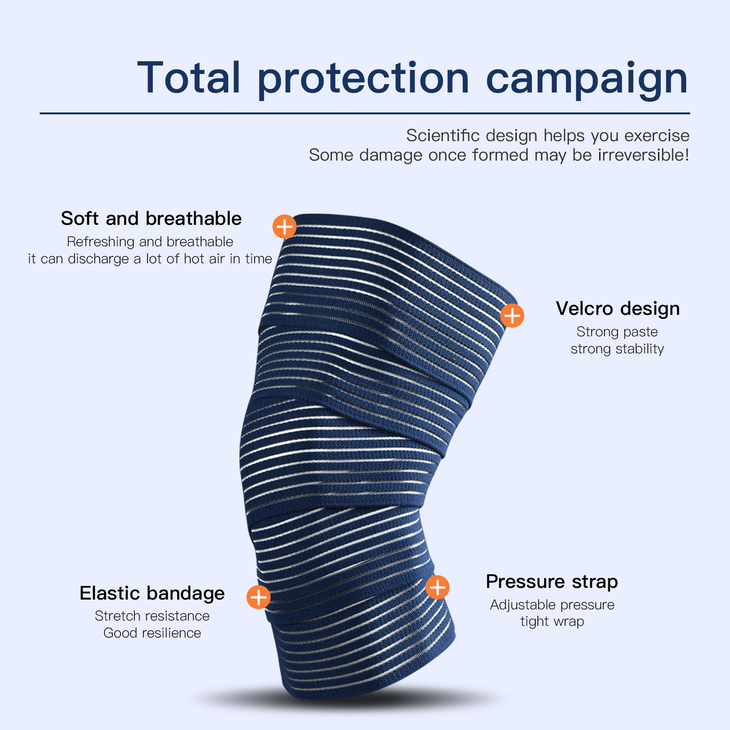 1 PC Tape Compression Bandage  - مراجعة Knee Sleeve Compression وسعره
