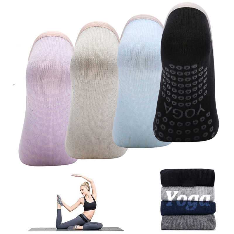 Ladies Non-Slip Pilates Socks  - مراجعة Yoga Dance & Fitness Center Llc وسعره