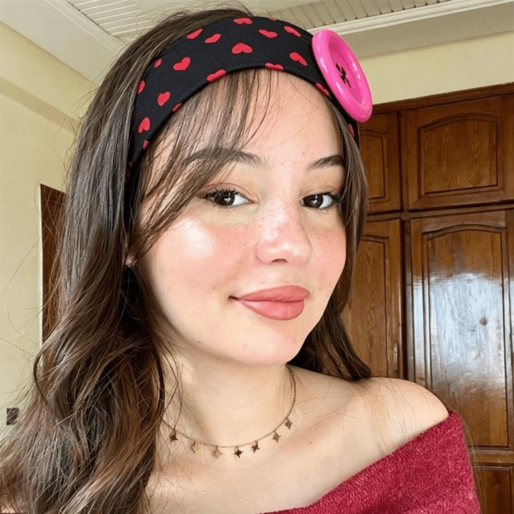 Love Heart Polka Dot Button He - مراجعة Stretch Strap Yoga وسعره