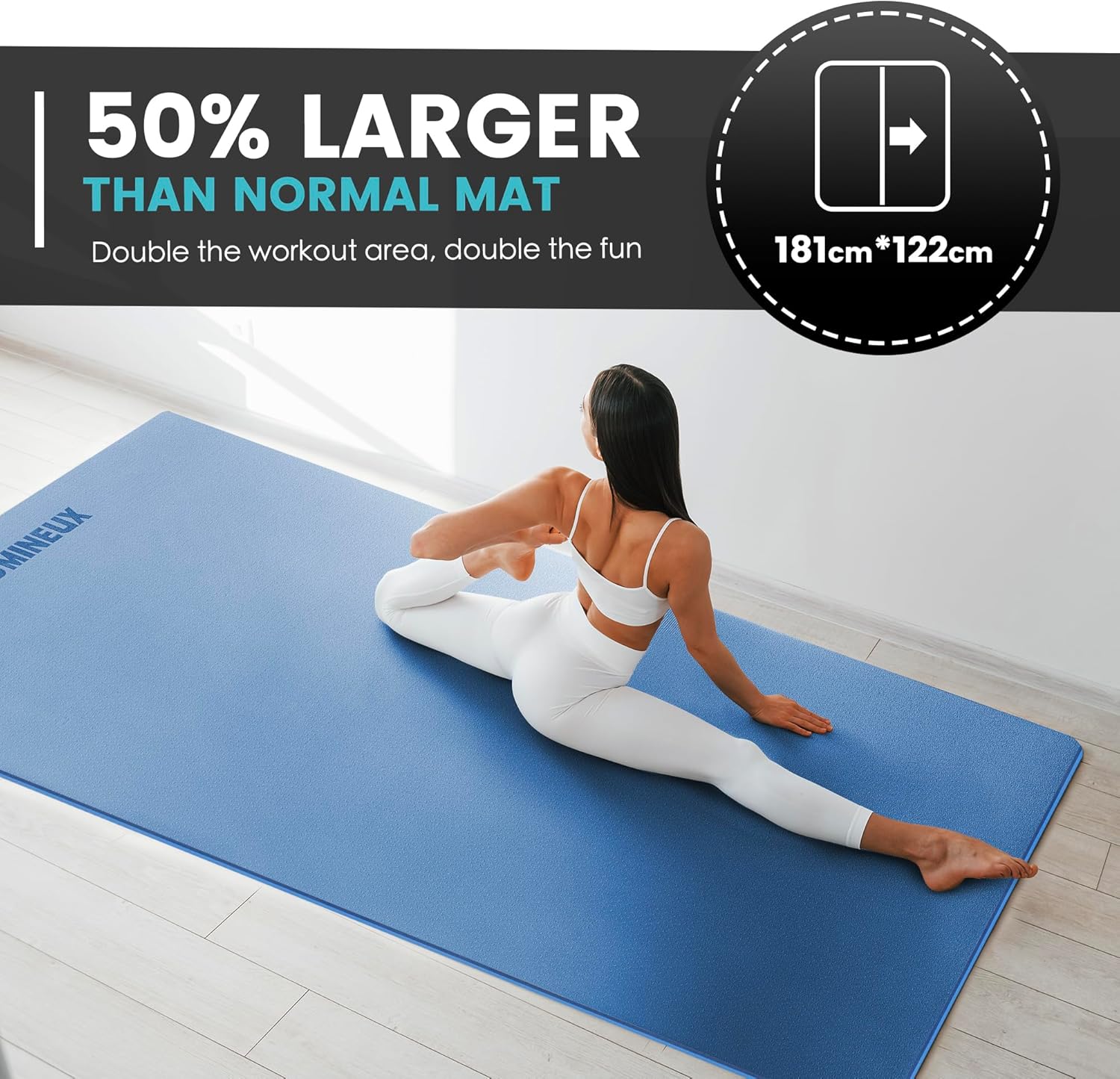 Large Yoga Mat 1/4 & 2/5 Inch  - مراجعة Thick Yoga Mat وسعره