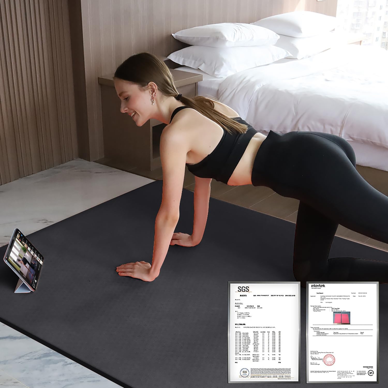 Extra Thick TPE Yoga Mat 6'x4' - مراجعة Thick Yoga Mat وسعره