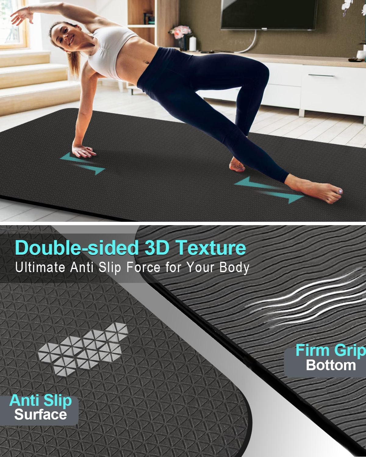 Extra Long & Wide Thick Yoga M - مراجعة Thick Yoga Mat وسعره