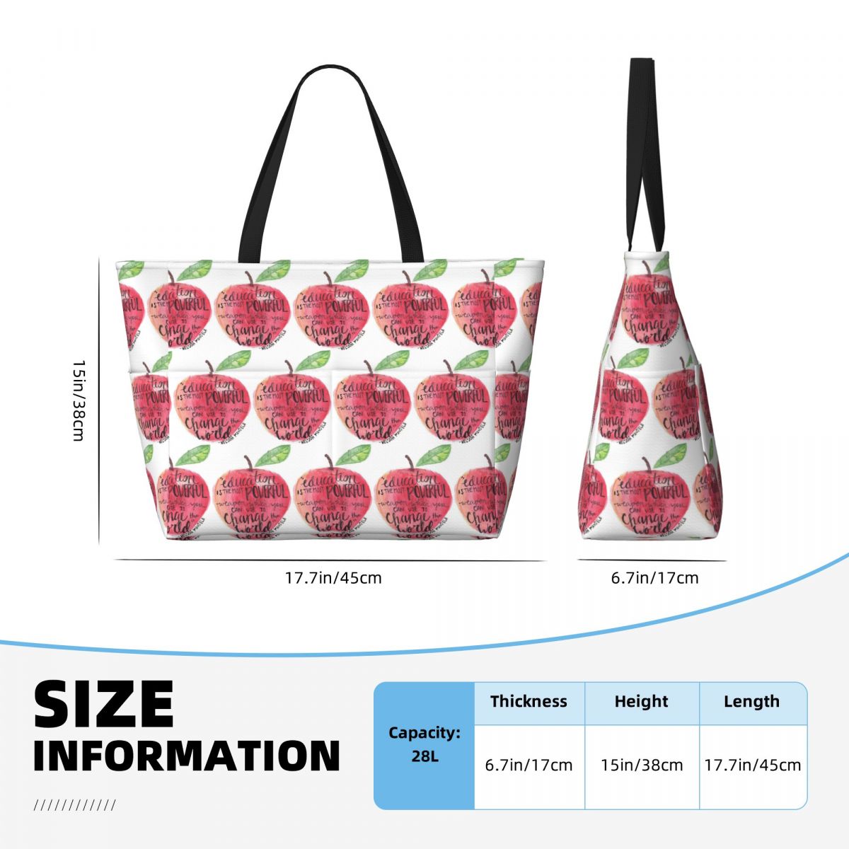 Teacher Quote Beach Tote Bag S - مراجعة Yoga Fitness Quotes وسعره