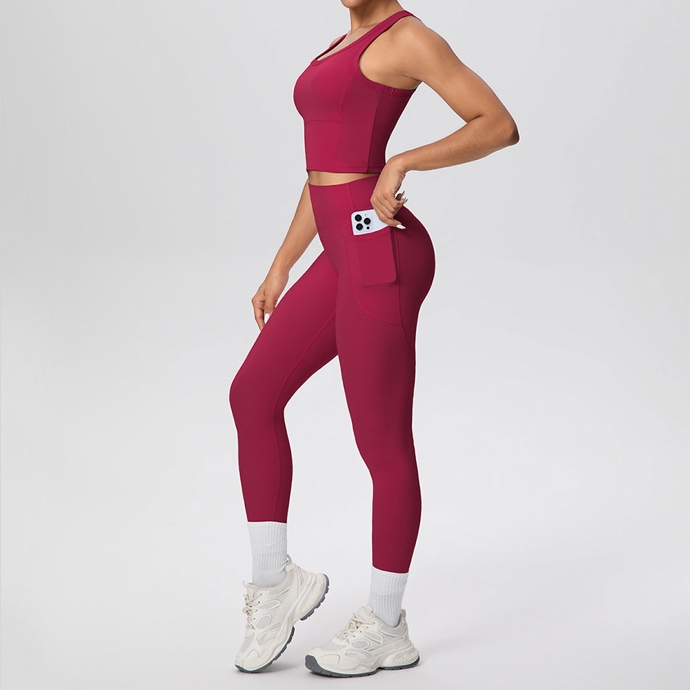 2PCS Yoga Suit Sports Set Wome - مراجعة Yoga Fitness Plus وسعره