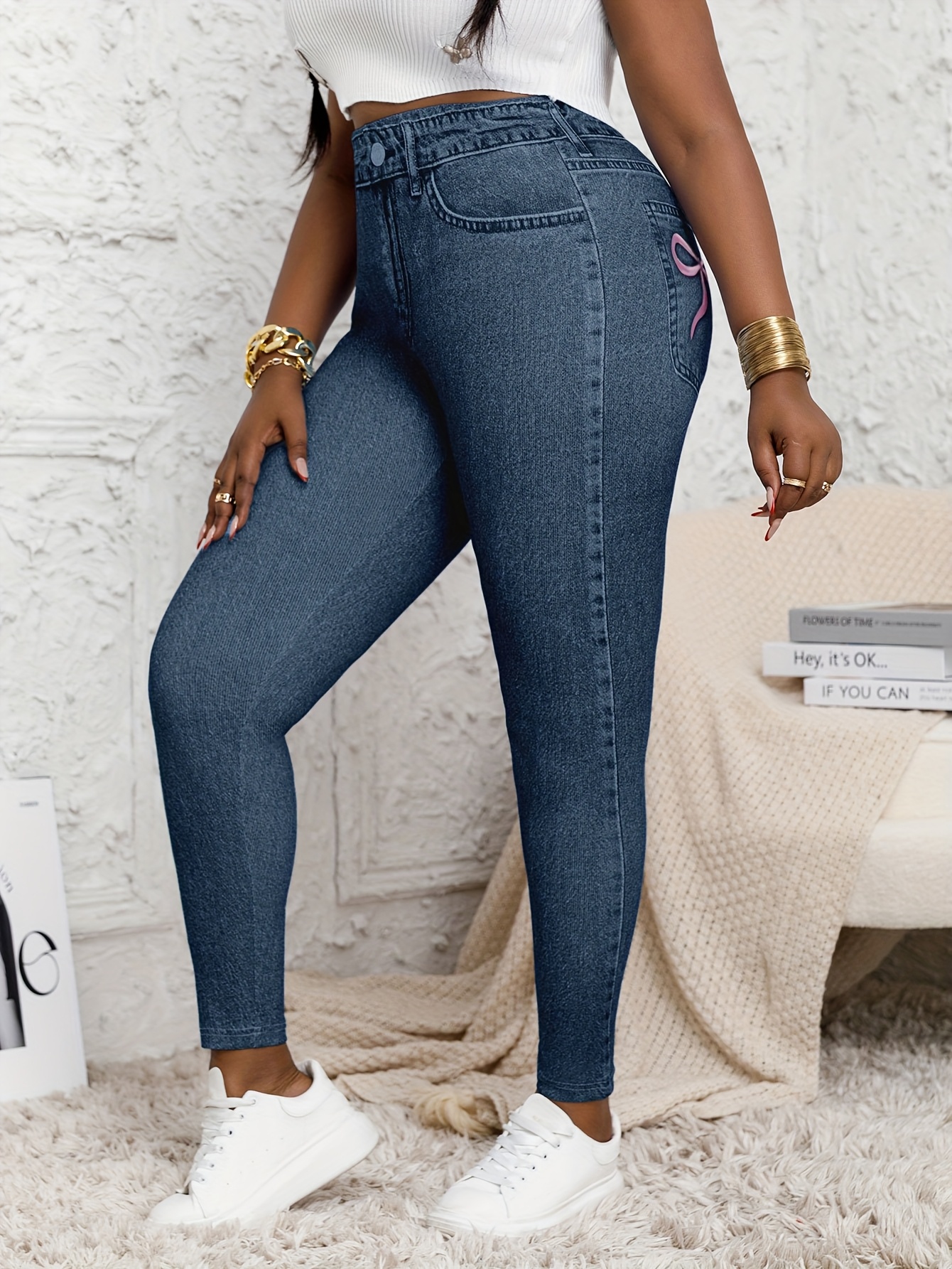 Plus Size Women's Stretch Deni - مراجعة Ankle Weights وسعره