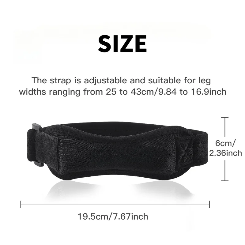 1PCS  Knee Patellar Tendon Kne - مراجعة Knee Sleeve Compression وسعره