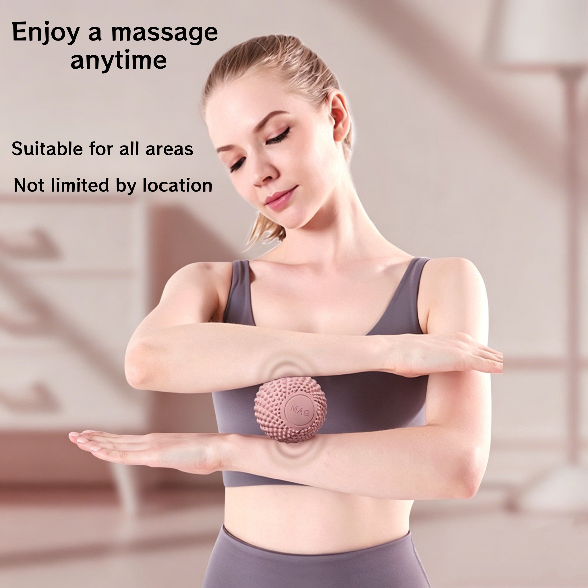 Eco Friendly TPE Spiky Massage - مراجعة Shoulder Massage Ball وسعره