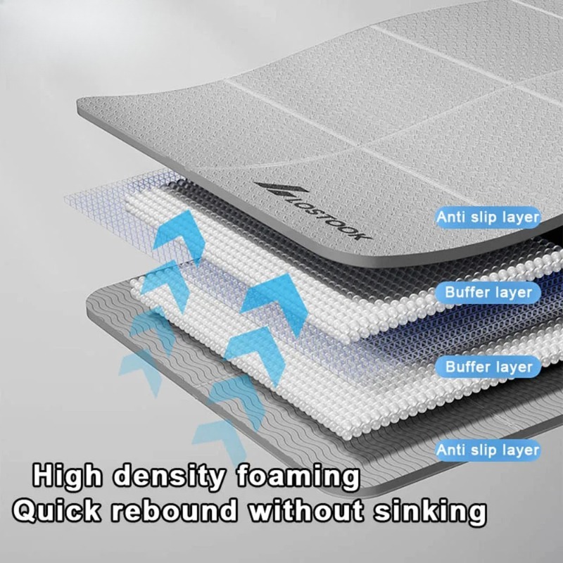 Portable Foldable Yoga Mat Non - مراجعة Thick Yoga Mat وسعره
