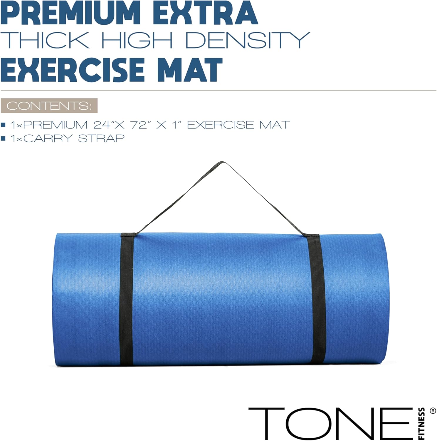 1-Inch Thick Yoga Mat, High-De - مراجعة Thick Yoga Mat وسعره